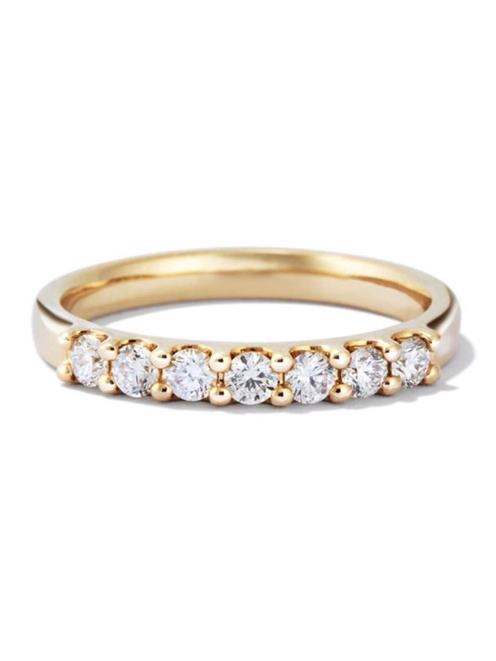 2.5 mm Moissanite Diamond Round Pave Half Eternity
Wedding Engagement Band
Ring